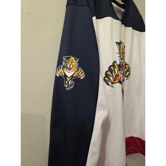 Florida Panthers White Jersey Vintage Off the Bench Medium Pre-Owned - Picture 2 of 8